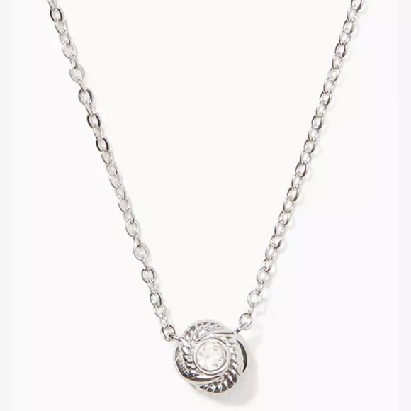 $118 Kate Spade Infinity And Beyond Knot Mini Pendant Necklace & Earrings Set - Picture 6 of 11